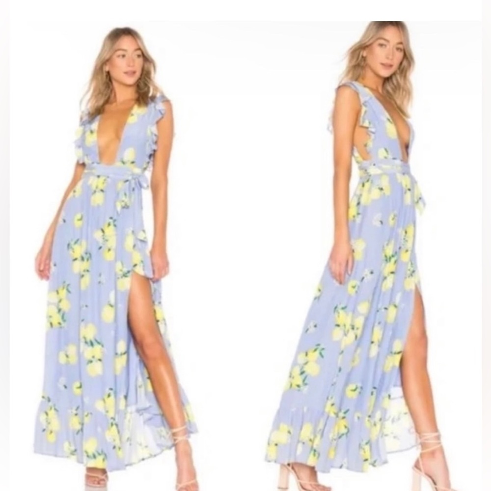 Lemon wrap dress